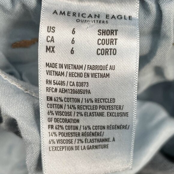 American Eagle Jeans Womens 6 Curvy High Rise Skinny Kick Boot Denim - Picture 5 of 9